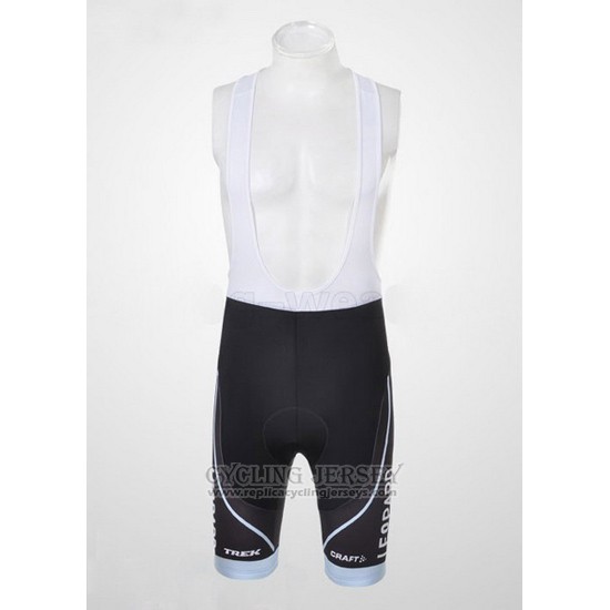 2011 Cycling Jersey Trek Leqpard Sky Blue and Black Short Sleeve and Bib Short